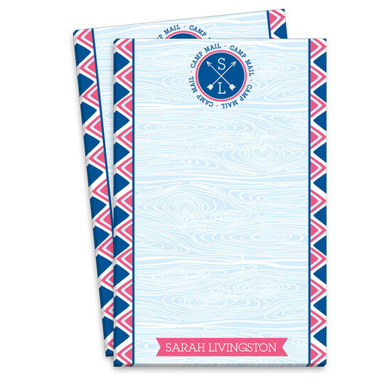 Blue Arrow Camp Mail Notepads